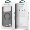 Lacoste PC/TPU Frosted Finish Gold Logo MagSafe Zadný Kryt pre iPhone 17 Pro Max Black