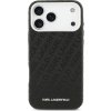 Karl Lagerfeld Grained PU Repeated Logo MagSafe Zadní Kryt pro iPhone 17 Pro Max Black