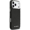 Karl Lagerfeld Grained PU Repeated Logo MagSafe Zadní Kryt pro iPhone 17 Pro Max Black
