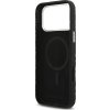 Karl Lagerfeld Grained PU Repeated Logo MagSafe Zadní Kryt pro iPhone 17 Pro Max Black