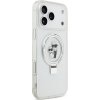 Karl Lagerfeld Ringstand Karl and Choupette MagSafe Zadný Kryt pre iPhone 17 Pro Max White