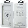 Karl Lagerfeld Ringstand Karl and Choupette MagSafe Zadný Kryt pre iPhone 17 Pro Max White