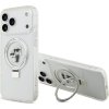 Karl Lagerfeld Ringstand Karl and Choupette MagSafe Zadný Kryt pre iPhone 17 Pro Max White