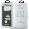 Karl Lagerfeld 3D Rubber Karl and Choupette Zadní Kryt pro iPhone 17 Pro Max Black