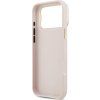 Guess PU Grained 4G Logo Stand Camera Frame Zadní Kryt pro iPhone 17 Pro Max Pink