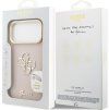 Guess PU Grained 4G Logo Stand Camera Frame Zadní Kryt pro iPhone 17 Pro Max Pink