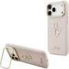 Guess PU Grained 4G Logo Stand Camera Frame Zadní Kryt pro iPhone 17 Pro Max Pink