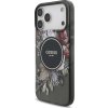 Guess IML Flowers Strap MagSafe Zadní Kryt pro iPhone 17 Pro Max Black