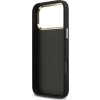 Guess PU Leather 4G Metal Logo Gold Frame Zadní Kryt pro iPhone 17 Pro Max Black