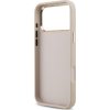 Guess PU Leather 4G Metal Logo Gold Frame Zadní Kryt pro iPhone 17 Pro Max Pink
