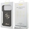 Guess PU Fixed Glitter 4G Metal Logo Zadní Kryt pro iPhone 17 Pro Max Black