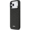 DKNY PU Leather Grid Pattern Magsafe Zadní Kryt pro iPhone 17 Pro Max Black