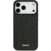 DKNY PU Leather Grid Pattern Magsafe Zadní Kryt pro iPhone 17 Pro Max Black