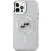 Karl Lagerfeld IML K&CH Heads Metal Frame MagSafe Zadní Kryt pro iPhone 12/12 Pro Transparent