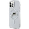 Karl Lagerfeld IML K&CH Heads Metal Frame MagSafe Zadní Kryt pro iPhone 12/12 Pro Transparent