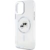 Karl Lagerfeld IML K&CH Heads Metal Frame MagSafe Zadní Kryt pro iPhone 12/12 Pro Transparent