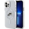 Karl Lagerfeld IML K&CH Heads Metal Frame MagSafe Zadní Kryt pro iPhone 12/12 Pro Transparent