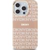 DKNY PC/TPU Repeat Pattern Tonal Stripe Magsafe Zadný Kryt pre iPhone 13 Pro Pink