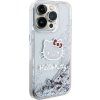 Hello Kitty Liquid Glitter Electroplating Head Logo Zadní Kryt pro iPhone 13 Pro Transparent