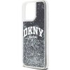 DKNY Liquid Glitter Arch Logo Zadní Kryt pro iPhone 13 Pro Black