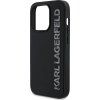 Karl Lagerfeld 3D Rubber Glitter Logo Zadní Kryt pro iPhone 13 Pro Black