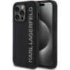 Karl Lagerfeld 3D Rubber Glitter Logo Zadní Kryt pro iPhone 13 Pro Black