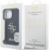 Guess PU Grained 4G Logo Stand Camera Frame Zadní Kryt pro iPhone 13 Black