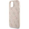 Guess PU Leather 4G Colored Ring Strap MagSafe Zadní Kryt pro iPhone 13 Pink