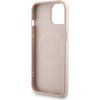 Guess PU Leather 4G Colored Ring Strap MagSafe Zadní Kryt pro iPhone 13 Pink