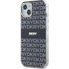 DKNY PC/TPU Repeat Pattern Tonal Stripe Magsafe Zadný Kryt pre iPhone 13 Black