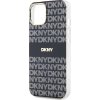 DKNY PC/TPU Repeat Pattern Tonal Stripe Magsafe Zadný Kryt pre iPhone 13 Black
