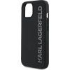 Karl Lagerfeld 3D Rubber Glitter Logo Zadní Kryt pro iPhone 13 Black