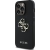 Guess PU Grained 4G Metal Logo Zadní Kryt pro iPhone 14 Pro Black