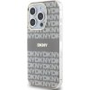 DKNY PC/TPU Repeat Pattern Tonal Stripe Magsafe Zadný Kryt pre iPhone 14 Pro Beige