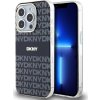 DKNY PC/TPU Repeat Pattern Tonal Stripe Magsafe Zadný Kryt pre iPhone 14 Pro Black
