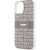 DKNY PC/TPU Repeat Pattern Tonal Stripe Magsafe Zadní Kryt pro iPhone 14 Beige