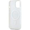 DKNY PC/TPU Repeat Pattern Tonal Stripe Magsafe Zadní Kryt pro iPhone 14 Beige