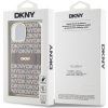 DKNY PC/TPU Repeat Pattern Tonal Stripe Magsafe Zadní Kryt pro iPhone 14 Beige