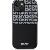 DKNY PU Leather Repeat Pattern Card Pocket Zadní Kryt pro iPhone 14 Black
