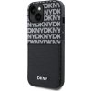 DKNY PU Leather Repeat Pattern Card Pocket Zadní Kryt pro iPhone 14 Black