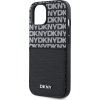 DKNY PU Leather Repeat Pattern Card Pocket Zadní Kryt pro iPhone 14 Black