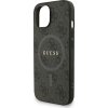 Guess PU Leather 4G Colored Ring Strap MagSafe Zadní Kryt pro iPhone 14 Black
