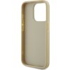 Karl Lagerfeld Wrinkled PU Signature Logo Zadní Kryt pro iPhone 15 Pro Max Gold