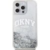 DKNY Liquid Glitter Arch Logo Zadní Kryt pro iPhone 15 Pro Max Transparent