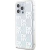 DKNY Liquid Glitter Checkered Pattern Zadní Kryt pro iPhone 15 Pro Max Transparent