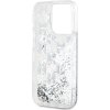 Karl Lagerfeld Liquid Glitter Monogram Gradient Zadní Kryt pro iPhone 15 Pro Max White