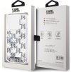 Karl Lagerfeld Liquid Glitter Monogram Gradient Zadní Kryt pro iPhone 15 Pro Max White
