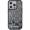 Karl Lagerfeld Liquid Glitter Monogram Gradient Zadní Kryt pro iPhone 15 Pro Max Black