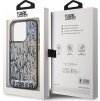 Karl Lagerfeld Liquid Glitter Monogram Gradient Zadní Kryt pro iPhone 15 Pro Max Black