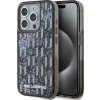 Karl Lagerfeld Liquid Glitter Monogram Gradient Zadní Kryt pro iPhone 15 Pro Max Black